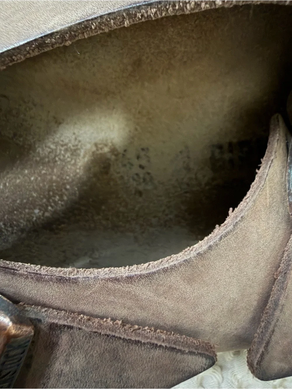Birkenstock Brown Leather Two-Strap Sandals with Buckles